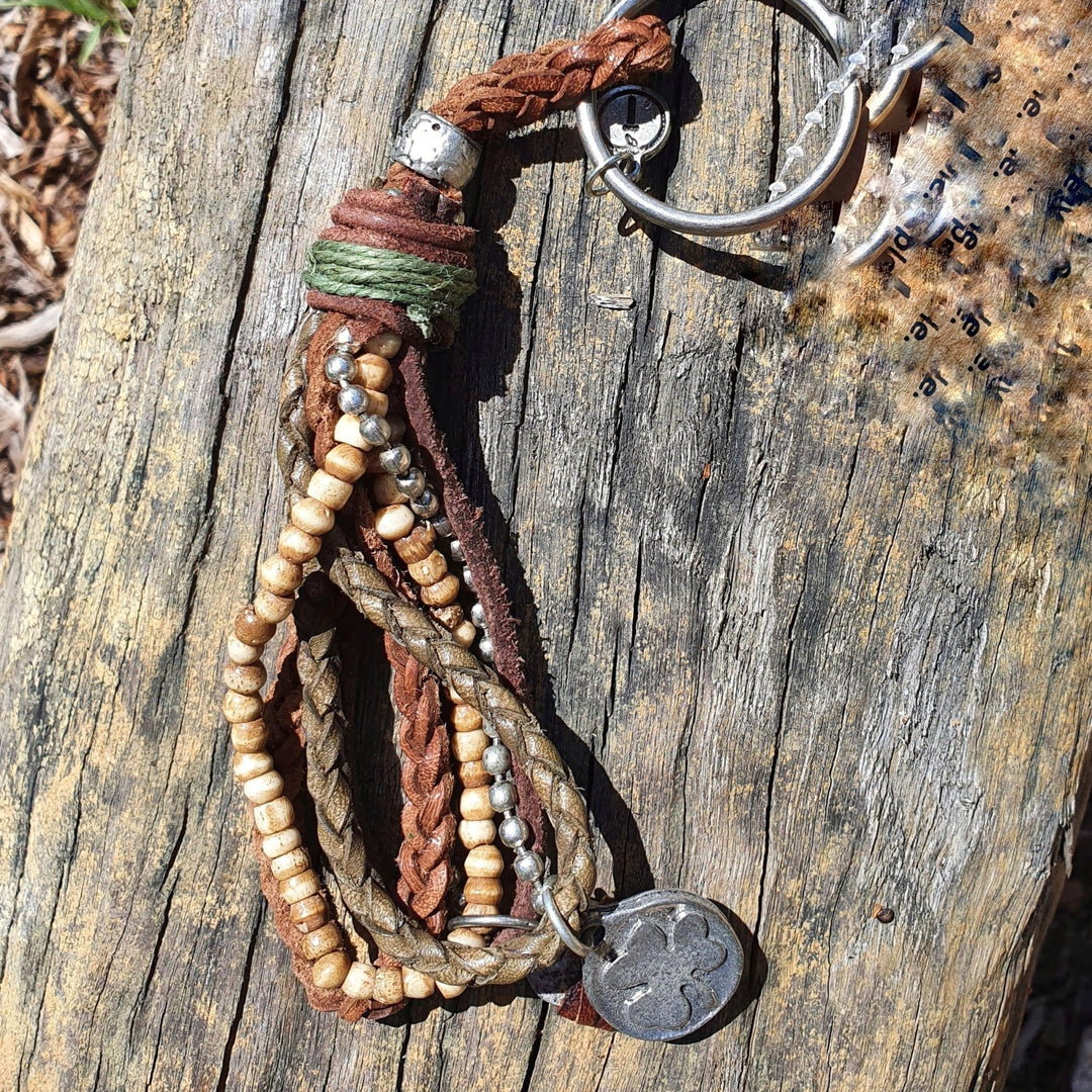Indepal Leather ACCESSORY Default KEY RING - TASSEL